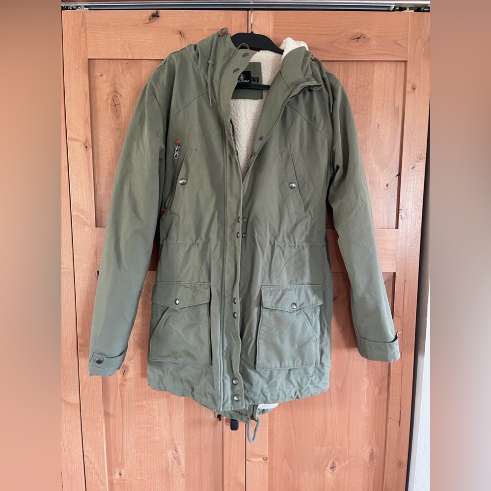 Volcom - Walk On By Hooded Jacked Sage Green XL